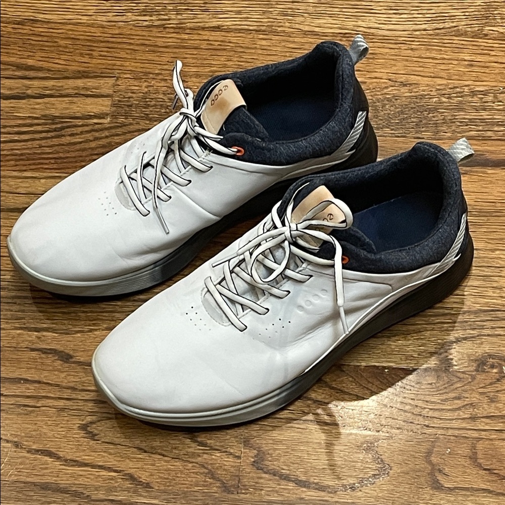 ECCO S-Three Gore-Tex White/Black/Gray Golf Shoes Mens size 12
